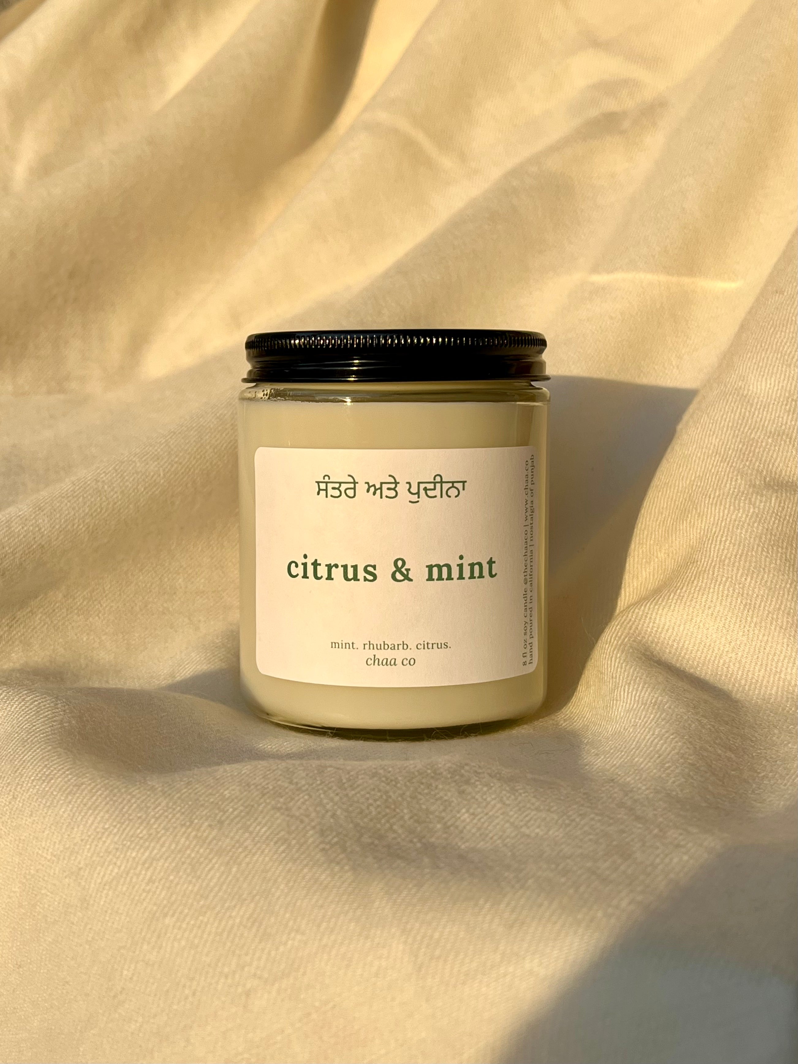 Citrus and Mint Candle